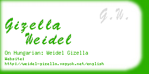 gizella weidel business card